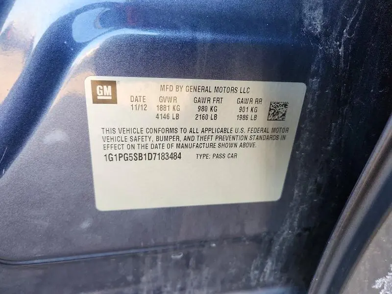 2013 CHEVROLET CRUZE LTZ  