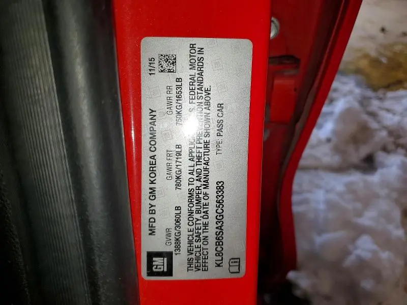 2016 CHEVROLET SPARK LS  