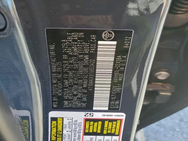 2026 TOYOTA CAMRY XSE  