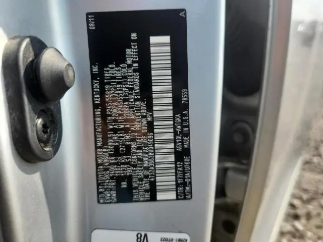 2011 TOYOTA VENZA FWD 4CYL  