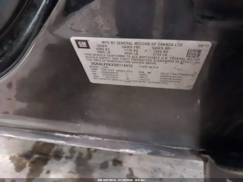 2013 CHEVROLET EQUINOX LTZ