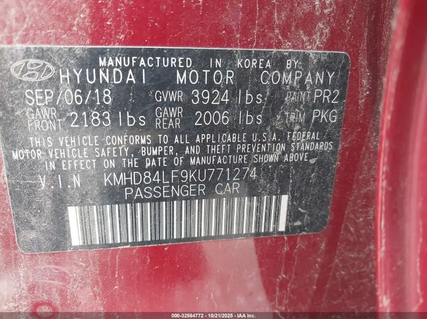 2019 HYUNDAI ELANTRA SEL