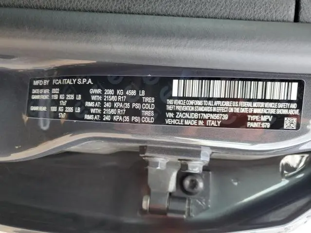 2022 JEEP RENEGADE LATITUDE  