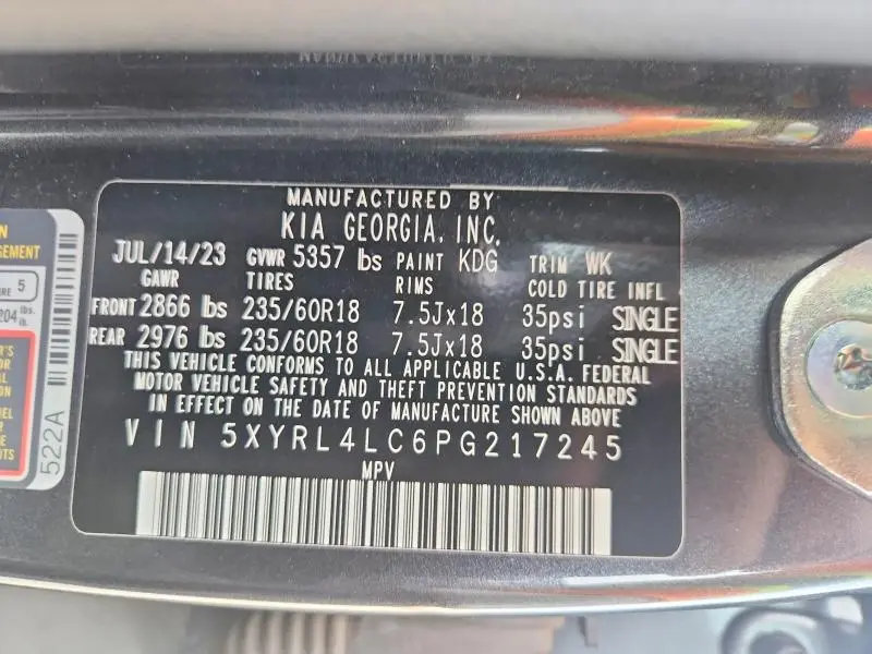 2023 KIA SORENTO S  