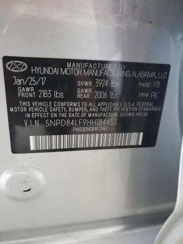 2017 HYUNDAI ELANTRA SE  