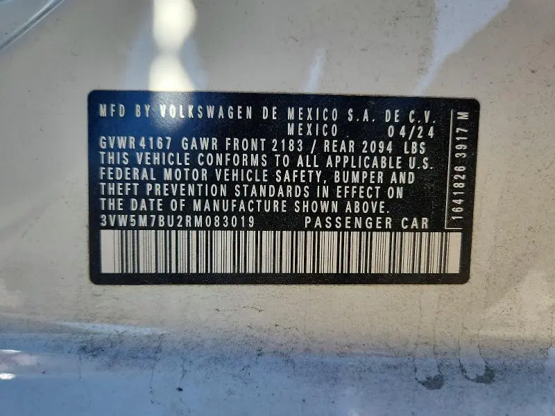 2024 VOLKSWAGEN JETTA S  