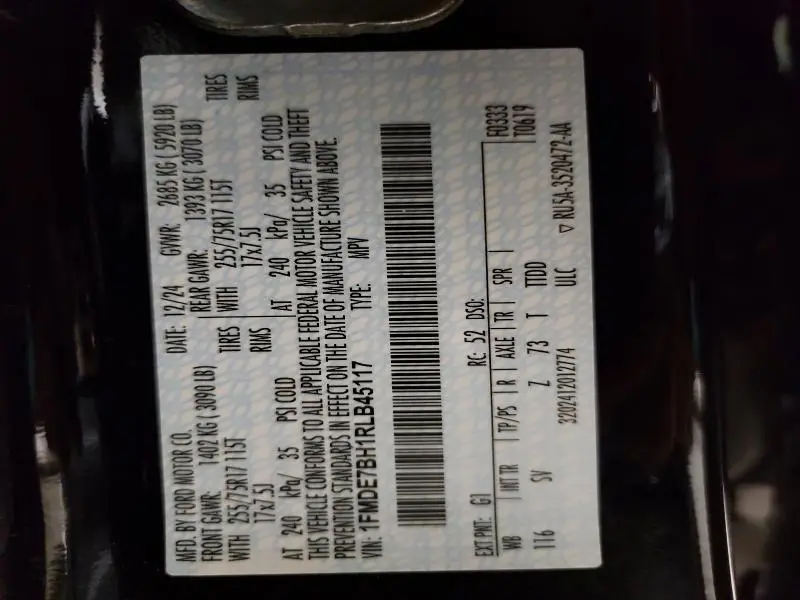 2024 FORD BRONCO BIG BEND  