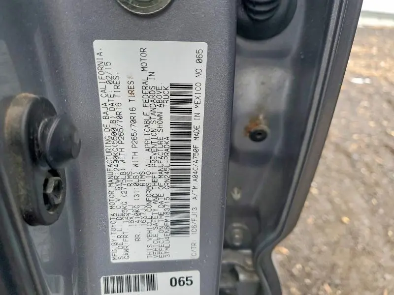 2015 TOYOTA TACOMA V6  