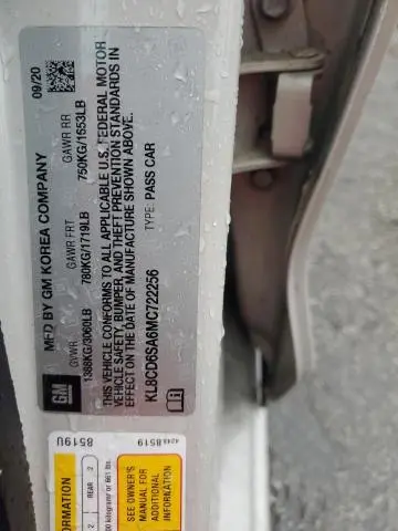 2021 CHEVROLET SPARK 1LT  