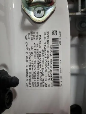 2018 HONDA CR-V TOURING