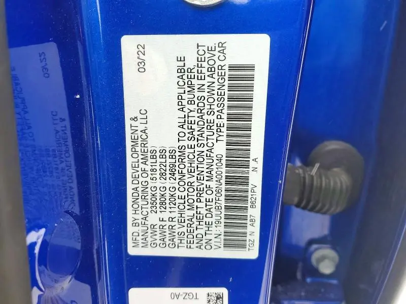 2022 ACURA TLX TYPE S  