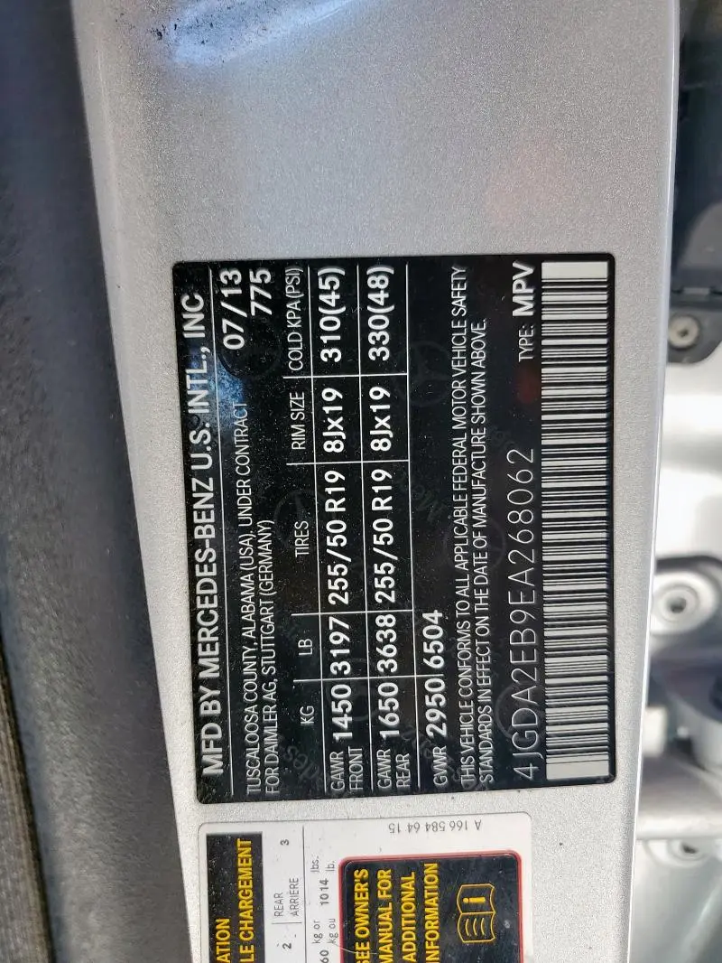 2014 MERCEDES-BENZ ML 350 BLUETEC  