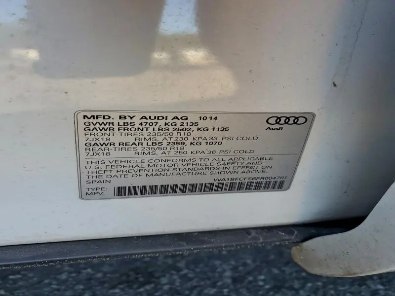 2015 AUDI Q3 PREMIUM PLUS  