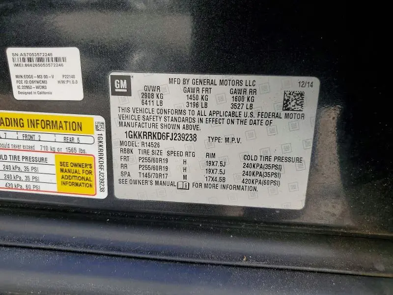 2015 GMC ACADIA SLT-1  