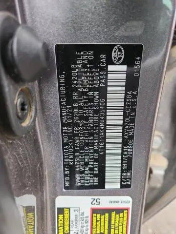 2021 TOYOTA CAMRY SE  