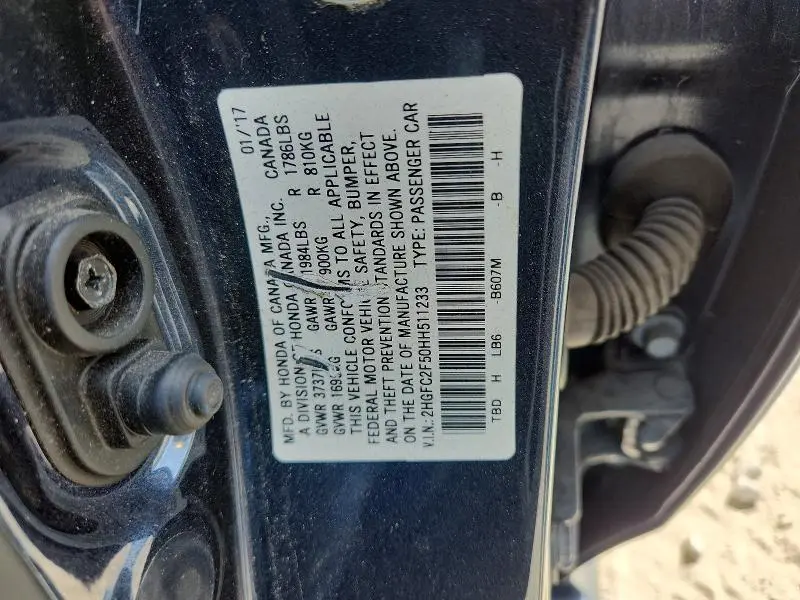 2017 HONDA CIVIC LX  