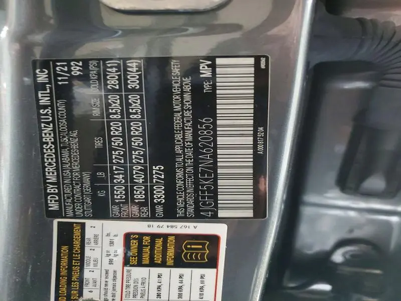 2022 MERCEDES-BENZ GLS 450 4MATIC  