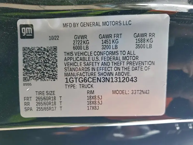 2022 GMC CANYON ELEVATION  