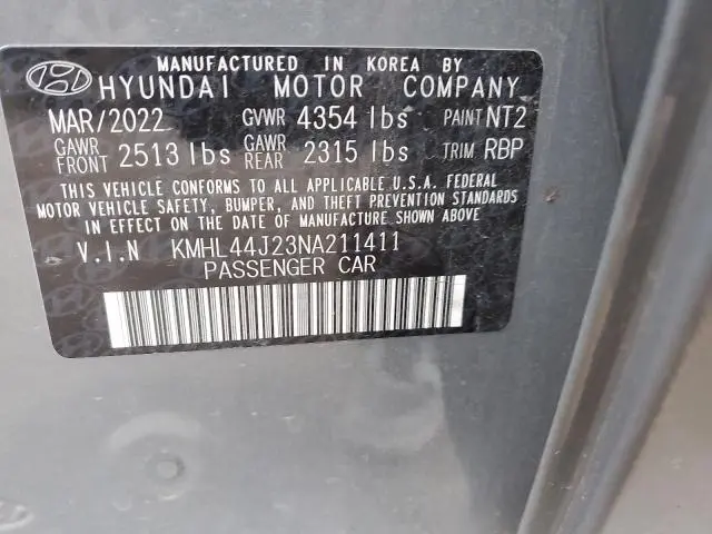2022 HYUNDAI SONATA SEL PLUS  
