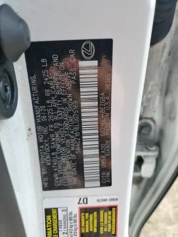 2020 LEXUS ES 350 BASE  
