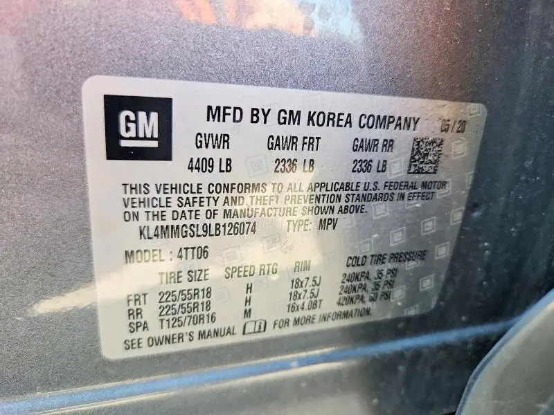 2020 BUICK ENCORE GX ESSENCE  