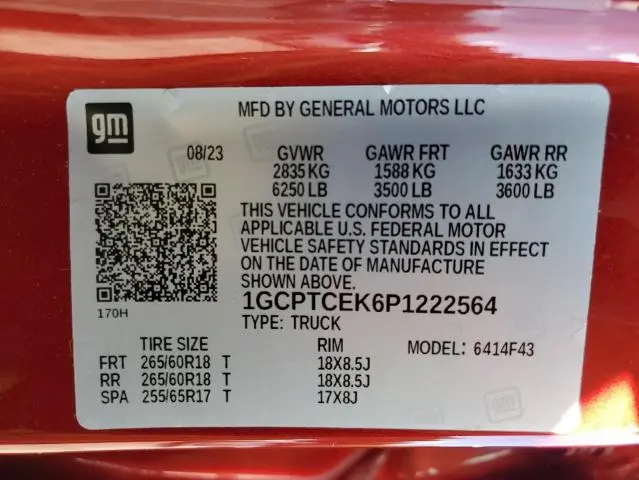 2023 CHEVROLET COLORADO LT  