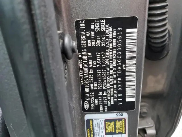 2012 KIA SORENTO BASE