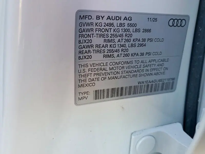 2025 AUDI Q5 SPORTBACK PREMIUM PLUS  
