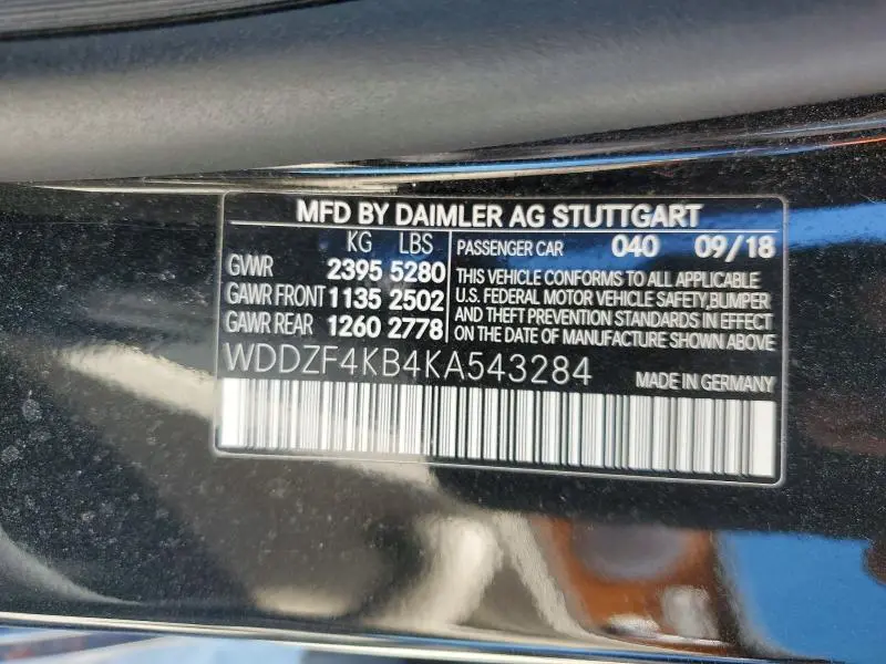 2019 MERCEDES-BENZ E 300 4MATIC  