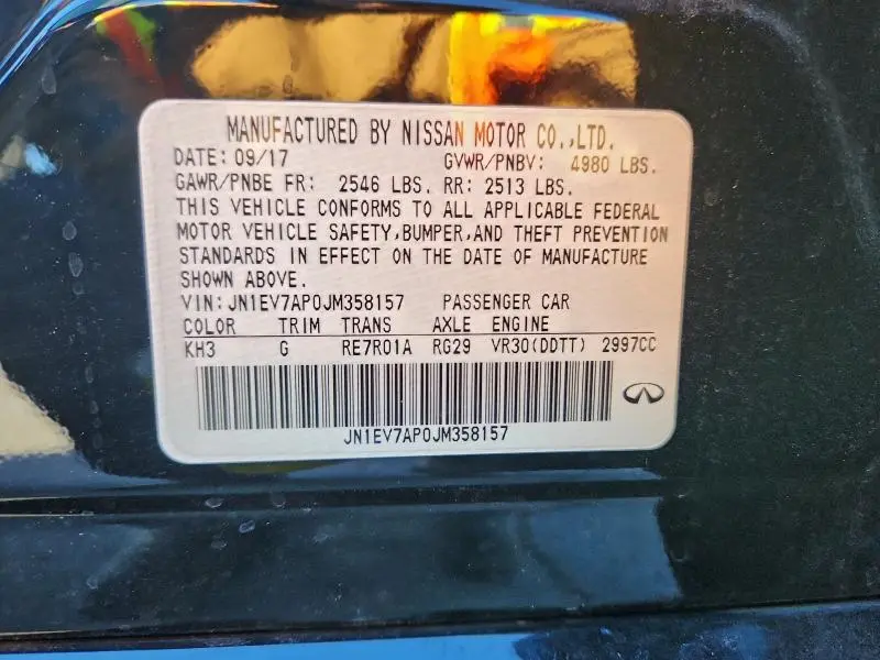 2018 INFINITI Q50 LUXE  