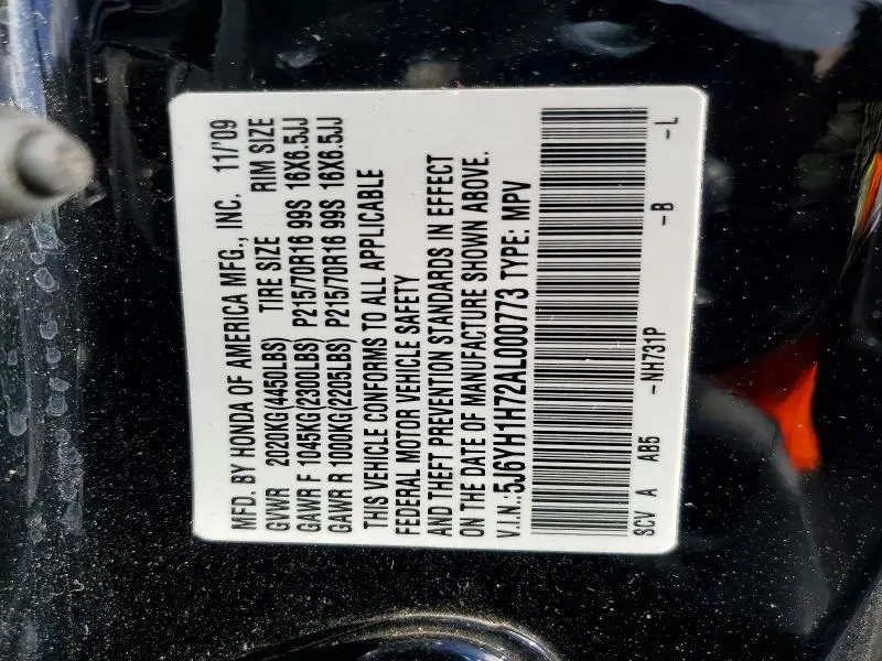 2010 HONDA ELEMENT   