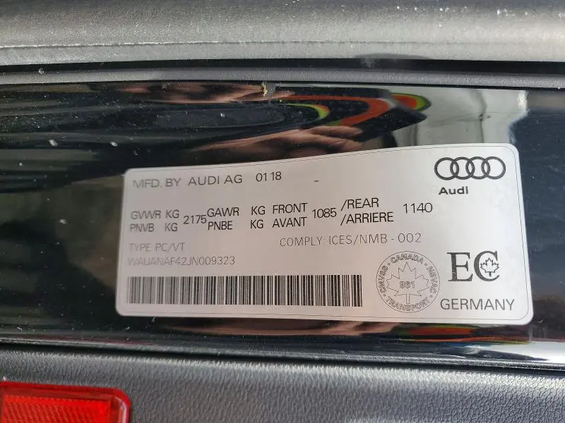 2018 AUDI A4 KOMFORT  