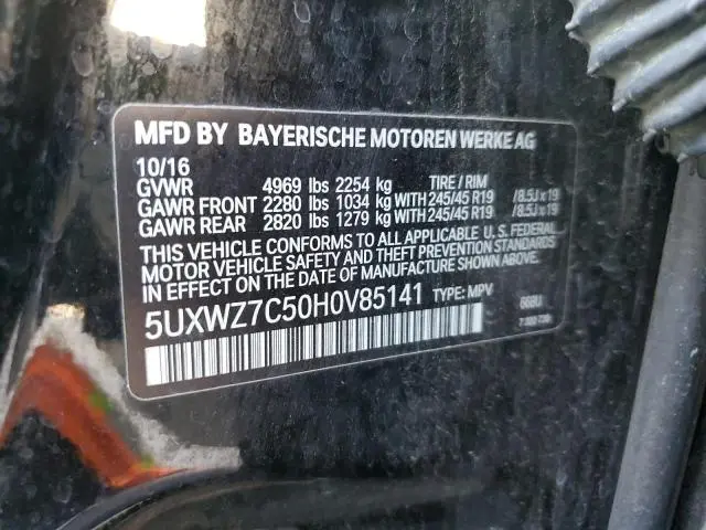 2017 BMW X3 SDRIVE28I  