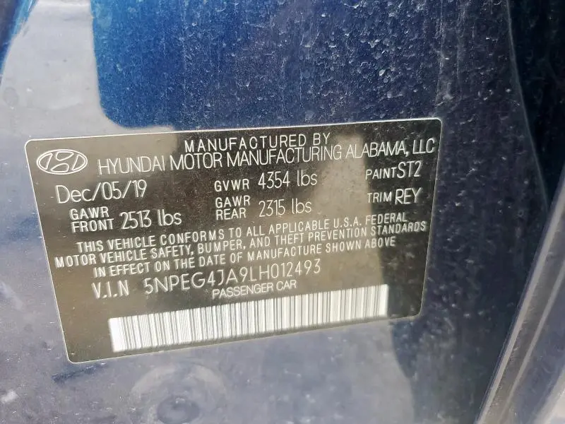 2020 HYUNDAI SONATA SE  