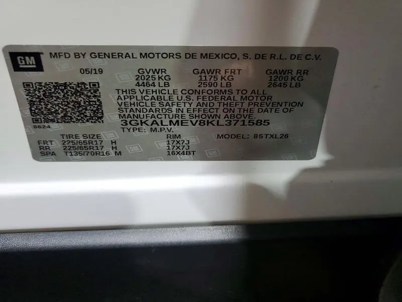 2019 GMC TERRAIN SLE  