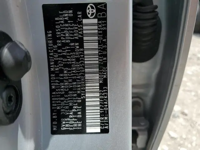 2016 TOYOTA COROLLA L