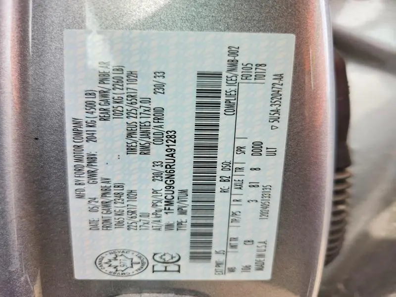 2024 FORD ESCAPE ACTIVE  