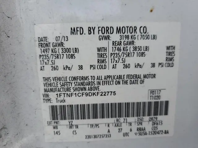 2013 FORD F150   