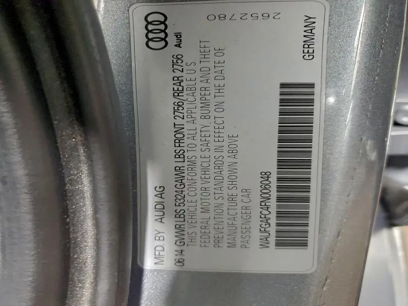 2015 AUDI A6 PREMIUM PLUS  