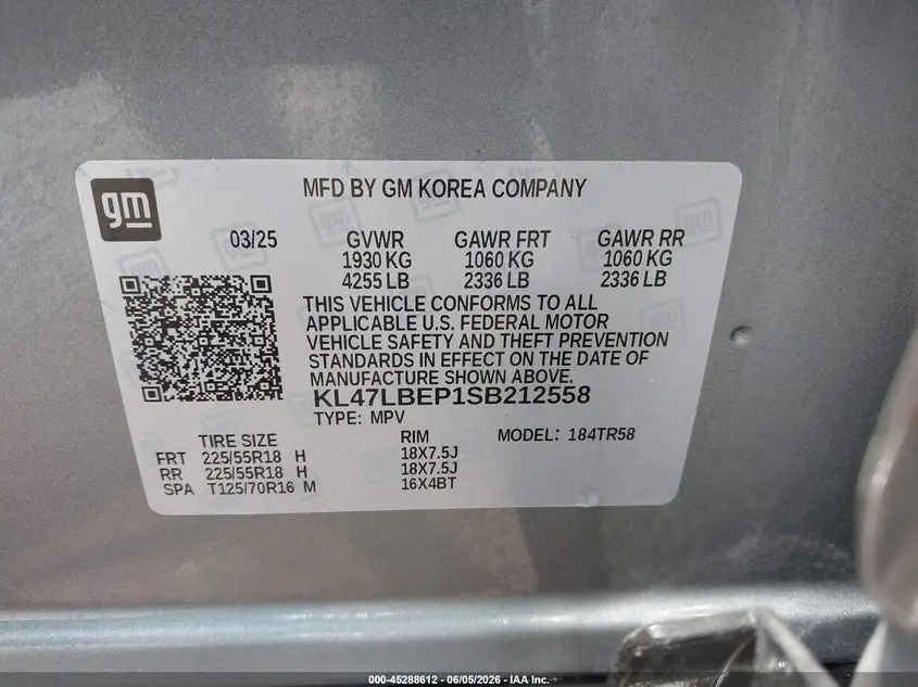 2025 BUICK ENVISTA SPORT TOURING FWD