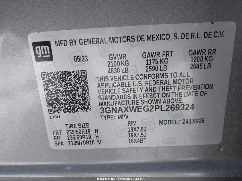 2023 CHEVROLET EQUINOX AWD RS