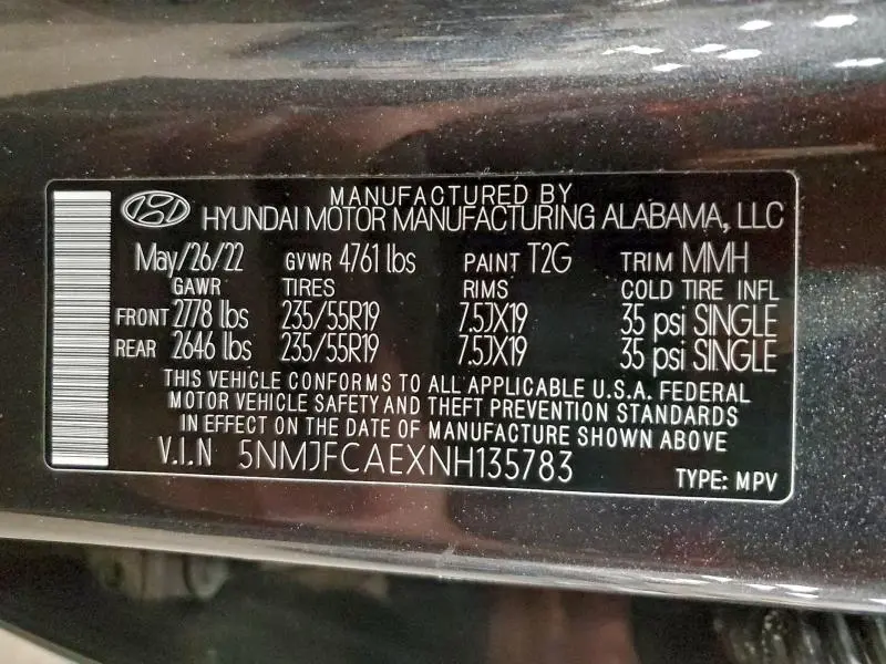 2022 HYUNDAI TUCSON SEL  