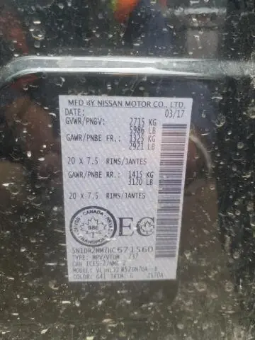 2017 NISSAN PATHFINDER S  