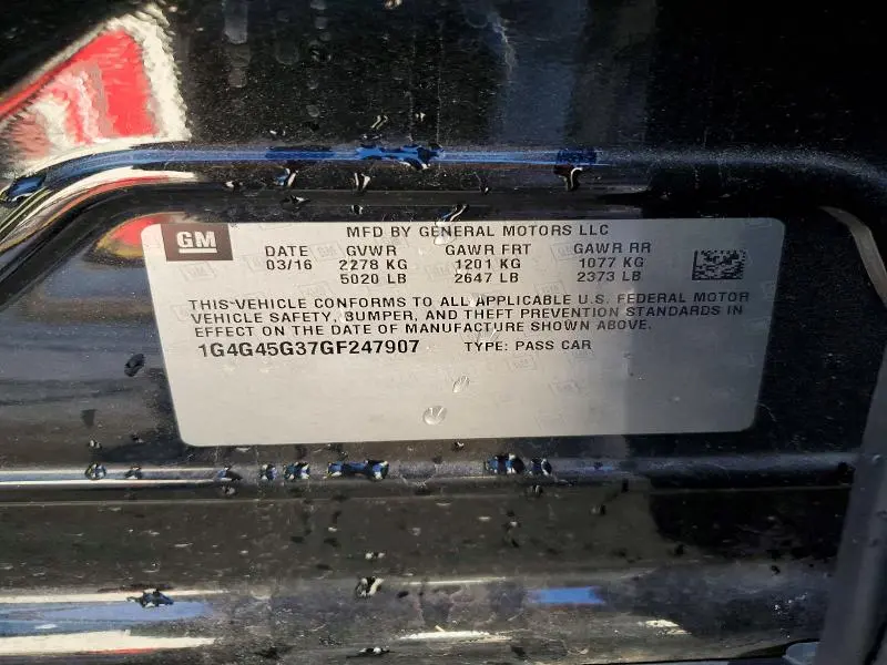 2016 BUICK LACROSSE SPORT TOURING  