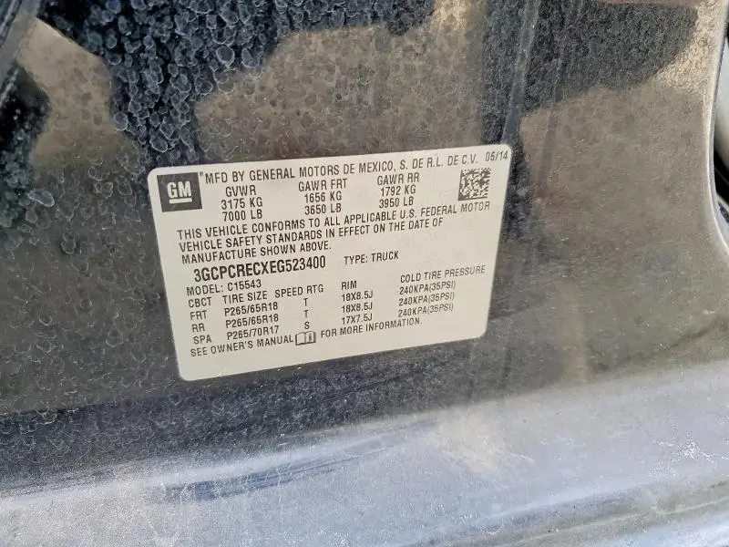 2014 CHEVROLET SILVERADO C1500 LT  