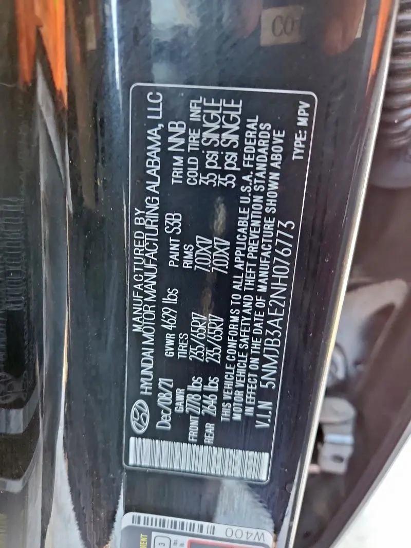 2022 HYUNDAI TUCSON SEL  