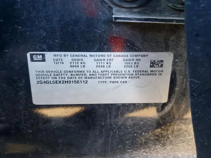 2017 BUICK REGAL SPORT TOURING  