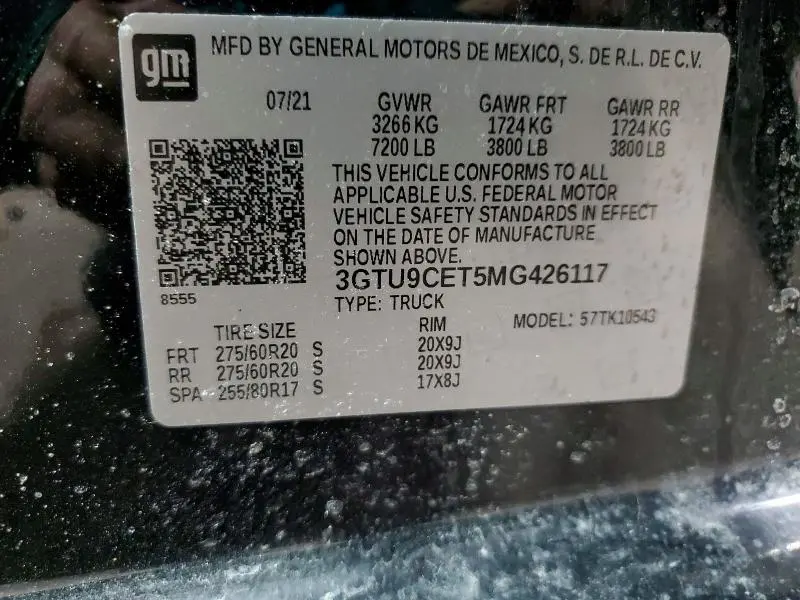 2021 GMC SIERRA K1500 ELEVATION  