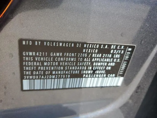 2013 VOLKSWAGEN JETTA SE  