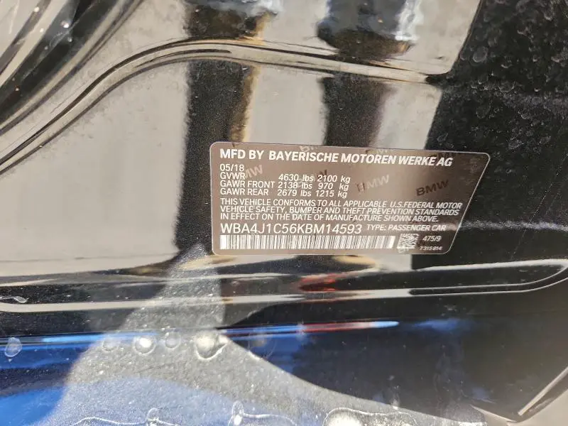 2019 BMW 430I GRAN COUPE  